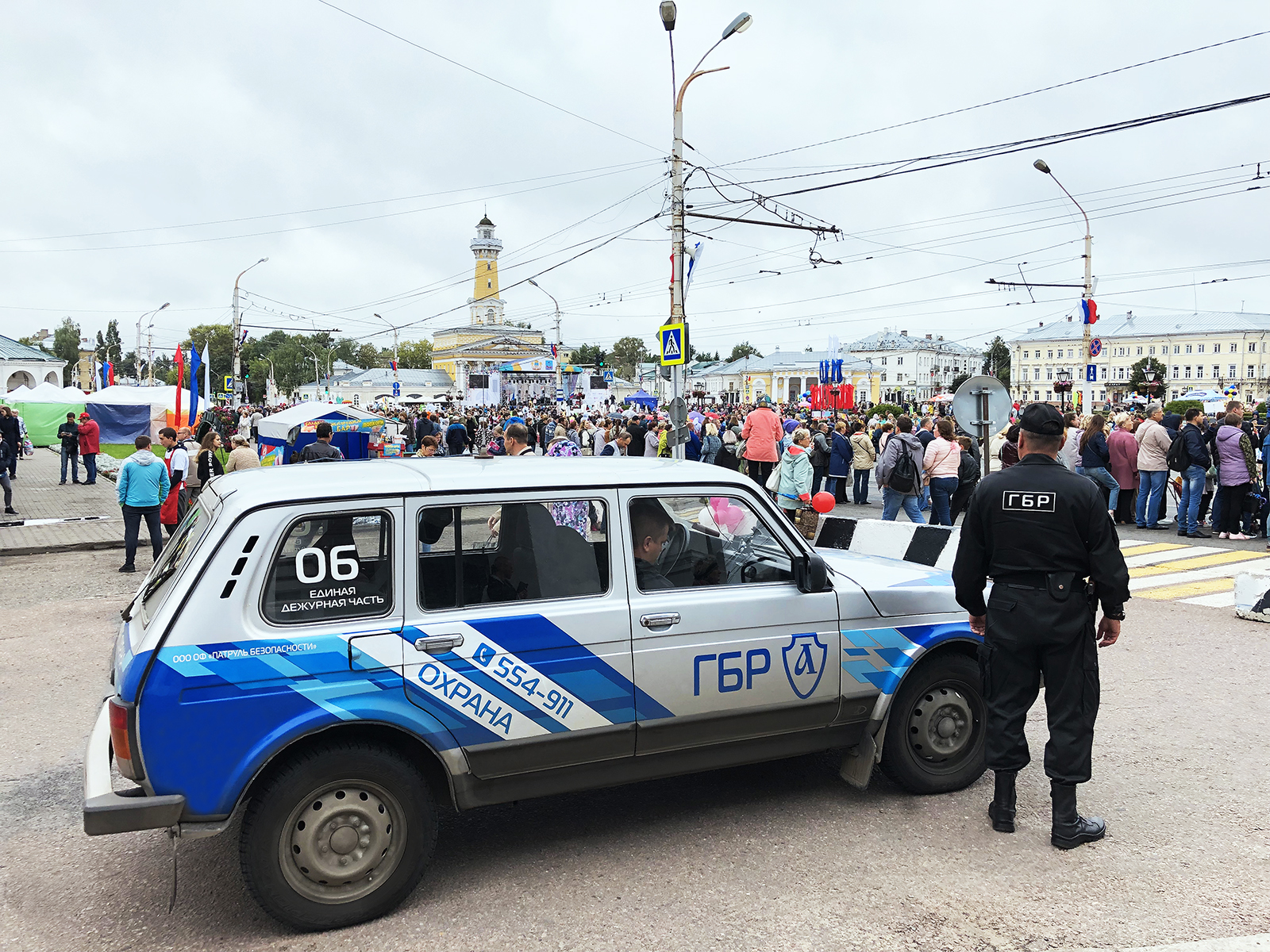 75-летие Костромской области и День города Костромы: ГБР "Патруля Безопасности" обеспечивают правопорядок 